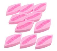 YARNOW Moule en Silicone pour Muffins et Biscuits 10pcs Mini Hamburger Antiadhésif pour Cuisson Facile Démoulage pour Pâtisserie et DIY
