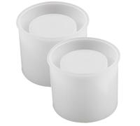 YARNOW Moule en Silicone pour Pot à Crayons Cylindrique Blanc, Organisation et Design Convivial, pour Bureau et Coiffeuse, Intérieur Lisse pour Décoration DIY Créative