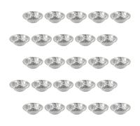 YARNOW Moules à Tartelettes en Aluminium 400 Pièces Supports Jetables pour Muffins et Tartes pour Pâtisserie Maison et Événements