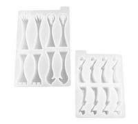 YARNOW Moules pour Pièces d'Échecs en Silicone 2 Unités Moules de Coulée Époxy Kit Complet pour Fabrication Artisanale Jeu de Stratégie