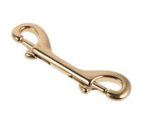 YARNOW Mousqueton Double en Laiton - Mousqueton Robuste pour Laisse d'animal - Clip de sécurité en métal pour laisses de Chien, équipements Sportifs et de Camping