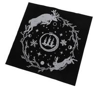 YARNOW Nappe de Tarot en Flanelle Noire Légère et Portable pour Jeux de Tarot et Parties, Accessoire pour Amateurs de Cartes Divinatoires et Rituels