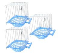 YARNOW Nichoir en Plastique pour Perruches et Calopsittes Lot de 3 Nids D’élevage Petits Oiseaux Accessoire Cage à Oiseaux pour Nidification et Ponte Robustes et Faciles à