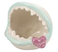 YARNOW Nid Céramique pour Hamster Maison De Refroidissement Estivale pour Petits Animaux Abri Décoratif Polyvalent pour Hamsters Et Chinchillas Environnement Frais Et Abrité pour