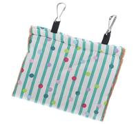 YARNOW Nid d'Oiseau Suspendu pour Perroquet Petit Format Hamac Chaud Hiver en Coton Épais Lit Cosy pour Perruches et Petits Oiseaux Maison de Repos Confortable pour Cage