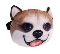 YARNOW Oreiller Cervical de Voiture en Polyester Respirant, Coussin de Cou 3D Forme Corgi Adorable pour Soutien Ergonomique Pendant Vos Déplacements en Voiture