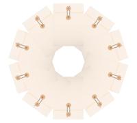 YARNOW Organisateur de Dossiers en Papier Blanc 10pcs Lien, Épais et Pratique, Pochette pour Rangement Scolaire et Gestion Administrative