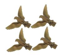 YARNOW Ornement D’Aigle pour Mât de Drapeau, Lot de 4, Plastique Or | Décoration de Remplacement, Extérieur, Style Classique Élégant, Pièce Décorative pour Usage Mât
