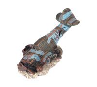 YARNOW Ornement D'aquarium en Résine Avion Miniature Épave Décoration Facile à Nettoyer Sécurisée pour Poissons Décorations pour Aquarium Paysage