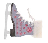 YARNOW Ornement Suspendu Patin à Glace Bleu Décoration Polyvalente pour Fête de Noël Accessoire pour Sapin Vitrine et Porte Clés Ambiance Hivernale