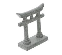 YARNOW Ornement Torii pour Aquarium Porte Japonaise Miniature Grès Décoration Aquarium Asiatique Figurine de Sanctuaire Shinto