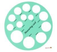 YARNOW Outil de Mesure de Mamelon Rond en Silicone Vert, Précis et Portable, Adapté pour Bébés, pour Mesurer les Tétines et Brides en Extérieur Déplacement