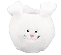 YARNOW Panier De Pâques Peluche Blanc Boîte Cadeau Pratique Panier Lapin De Pâques Thématique Pour Décorations Intérieures