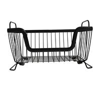 YARNOW Panier De Rangement Fil De Fer Panier à Fruits Multi-usage Organiseur De Comptoir Ajouré Empilable