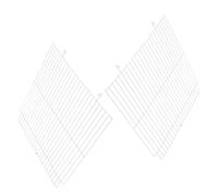 YARNOW Panneau de Séparation en Fer Renforcé pour Cage Hamster Doré 47 Cm, Lot de 2 Cloisons Grillagées pour Petit Enclos D’Animaux, Séparation Modulable pour Rongeurs, Oiseaux et