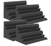 YARNOW Panneaux acoustiques en mousse 4 pièces, panneau acoustique léger et flexible, absorption du son pour plafond et porte, studio de musique et podcast