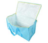 YARNOW Paquet de Stockage à Foin pour Chevaux et Bétail, Très Grand Format, Tissu Pe Tissé Robuste, Couleur Bleu Ciel, Léger et Portable pour Déménagement, Jardinage et Conservation