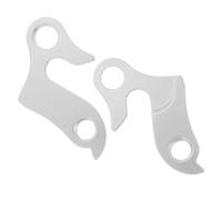 YARNOW Patte de Dérailleur pour VTT Patte de Rechange pour Vélo Alliage D'aluminium Argenté Compatible Vélos de Route et VTT Installation Facile