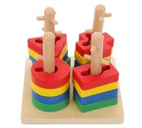 YARNOW Pédagogique en Bois Coloré pour Garçon et Filles, Jeu Éducatif D'éveil, Améliore la Pensée Logique, Favorise Le Jeu Indépendant, pour Bébé et Tout-Petit
