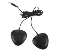 YARNOW Pédale de Batterie Électronique Haute Sensibilité Double Silencieuse avec Interface 3,5mm, Matériaux Plastique et Métal pour Studio et Appartement