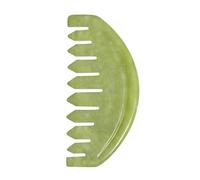 YARNOW Peigne Jade Naturel pour Massage Tête et Corps Surface Douce pour Peau Sensible Stimulation Circulation Sanguine Masseur Manuel Adapté Soin Cheveux et Relaxation
