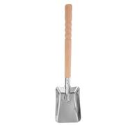 YARNOW Pelle à Cendres en Acier Inoxydable Poignée Ergonomique Antidérapante, Design Compact pour Nettoyage de Barbecue et Foyer Extérieur, Adaptée pour Foyer et Neige