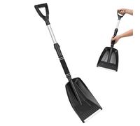 YARNOW Pelle à Neige Rétractable Portable en ABS et Alliage Légère et Robuste Outil Multifonction pour Déneigement Voiture et Usage Extérieur Manche Télescopique Pratique Rangement