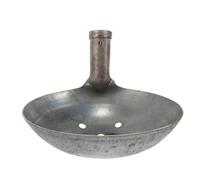 YARNOW Pelle à Tamis en Métal Robuste Poignée Verticale Louche à Trous pour Tamiser la Boue Outil de Nettoyage Portatif pour Chantier et Jardinage Pelle à Tamiser pour Déchets et