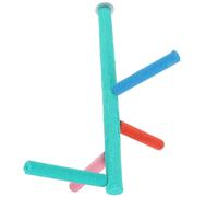 YARNOW Perchoir à Oiseaux en Matériau Synthétique Vert 4 Niveaux Escalier Rotatif pour Perroquets et Canaris, Stimule L'activité et Réduit L'ennui Couleur Aléatoire
