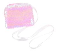 YARNOW Petit Sac Bandoulière Fille Léger avec Sequins Pochette Porte-Monnaie Compacte pour Cartes et Petits Objets Design et Pratique pour Sorties et Fêtes
