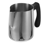 YARNOW Pichet à Latte avec Poignée Résistante la Chaleur Gobelet Mousseur Polyvalent 600ml en Acier Inoxydable pour Lait et Cire, pour Fabrication de Bougies Réutilisable