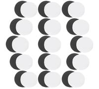 YARNOW Pièces D’Échecs Rondes Noires et Blanches 60 Pcs Accessoires de Jeu de Société pour Dames et Backgammon Remplacements Pratiques en Plastique Robuste pour Jeux Classiques et