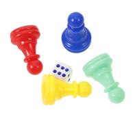 YARNOW Pièces D'échecs Volantes Couleur Plateau De Jetons Dés pour La Classe Échecs à Plateau Pliant Jetons De Jeu Jeu De Société De La Vie Échecs en Vol Jeux Mathématiques Plastique