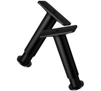 YARNOW Pieds Réglables pour Cadre de Lit 2pcs en Plastique-Acier Surface Lisse, Support Central Stable et Hauteur Ajustable de 15cm à 25cm pour Meubles