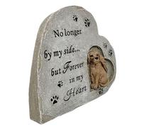 YARNOW Pierre Tombale Commémorative pour Chien Aux Animaux de Compagnie Pierre Tombale pour Animaux de Compagnie Statue Extérieure Mémorial en Résine Mots