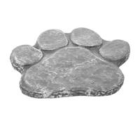 YARNOW Pierre Tombale Empreinte de Patte en Résine Légère Commémorative pour Chien Décor Délicat et Stable pour Souvenir la Maison ou Jardin