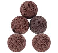YARNOW Pierres de Lave Naturelles Décoration Esthétique Marron 5pcs pour Aquarium Filtration des Eaux Usées et Aménagement Paysager