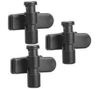 YARNOW Pince pour Câble D'écouteurs Noire 3pcs en Abs Rotation à 360° pour Organisation Multi-Usage sur Col de Chemise