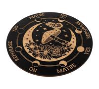 YARNOW Planche de Divination à Pendule en Bois 15 CM pour Passionnés d'Ésotérisme, Outil Spirituel Apaisant, Décoration Polyvalente, Divinatoire, Usage Intérieur