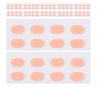 YARNOW Plaquettes Nasales de Lunettes en Silicone Antidérapantes Couleur Peau, Taille L9*w6*1.0mm, Coussinets Nasaux Doux et Rembourrés, Lot de 48 Paires pour Confort Longue