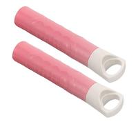 YARNOW Plastique Poignée de Manche de Balai Manchon de Rechange 2 Pièces, Rose Prise Ferme, Conçue et Nettoyage de Sol Usage Ménager