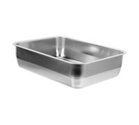 YARNOW Plat Rectangulaire Acier Inoxydable Profond avec Poignées Grand Modèle pour Four Gril Cuisine Pâtisserie Rôtisserie et Service