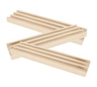 YARNOW Plateau de Dominos Mexican Train (Lot de 3) - Support de Rangement en Bois Massif pour tuiles de Jeu - Support antidérapant pour Dominos Mexican Train, Accessoire de Jeu de société