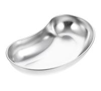YARNOW Plateau en Acier Inoxydable Courbé Forme Rein, Surface Lisse Facile à Nettoyer, Épais et Solide pour Diverses Procédures Médicales