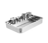 YARNOW Plateau Rectangulaire en Acier Inoxydable pour Instruments Médicaux, Grosse Capacité, Haute Fiabilité, Multi-usages, pour Procédures Médicales et Institutions