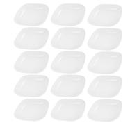 YARNOW Plateaux de Pesée Adaptés la Mesure de Poudres et Solides en Plastique Blanc 20pcs pour Laboratoire, Antiadhésive, Fond Plat et Forme