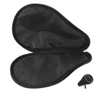 YARNOW Pochette de Transport pour Raquette de Tennis de Table, Noire | Tissu Oxford, Fermeture Éclair Intégrale, Doublure Épaisse, Poche Extérieure Séparée, pour Club et Communauté