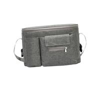 YARNOW Pochette Multifonctions Pour Poussette Bébé, Organiseur à Jouets Et Biberon, De Change Gris Imperméable, Stockage Portable Pour Accessoires Bébé, Mamie Adaptée Aux Sorties, Suspendue Pratique