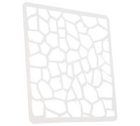 YARNOW Pochoir Géométrique en Pet Blanc pour Projets Artistiques, Design Unique, Facile à Utiliser pour Peinture Murale et Bricolage