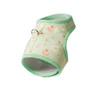 YARNOW Poids Recommandé 3-7 Kg avec Laisse pour Chat et Chiot Gilet Respirant Tissu en Maille et Suède, Design Adorable Avocat, Main